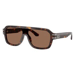 New Dolce & Gabbana Havana Aviator DG4507 502/73 Sunglasses Women
